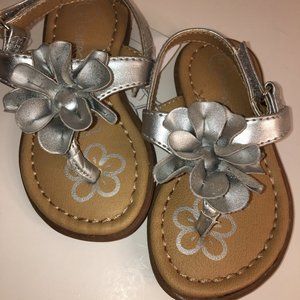 Silver Cherokee Sandals size 5 toddlers